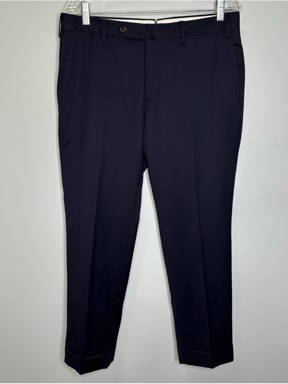 PT01 Pantaloni Torino Estrato Deluxe Fabric Super 120’s 100% Wool Dress Pants 31
